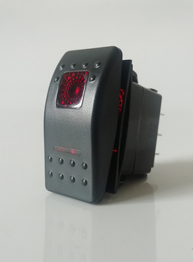 12v20a汽车电路改装开关船型翘板三档自锁房车叉车通用红色新品