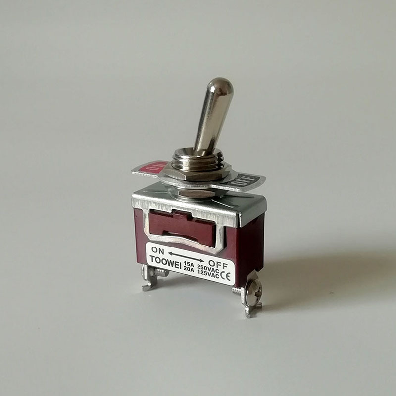 汽车开关金属摇杆ONOFF航空拨动220V机械电器改装钮子两档2脚新品