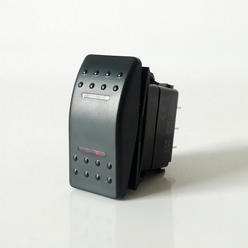 汽车开关改装12v24v通用红色带灯