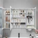 加高智能浴室镜柜单独卫生间收纳一体镜子带置物架插座太空铝镜箱