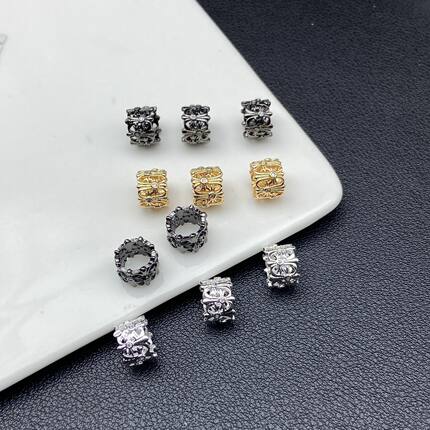 内径7mm高保色镶锆石镂空隔珠桶珠DIY饰品配件水晶珠宝文玩串珠