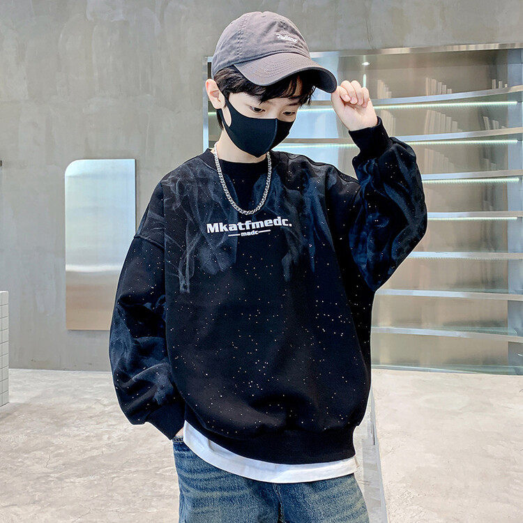 儿童装男童春装卫衣2026新款春季痞帅大男孩春秋款长袖上衣休闲潮