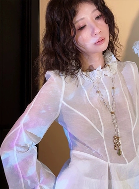 《金闪闪碎碎冰》印度切天然白月光石切非遗手工钩编双吊坠长项链