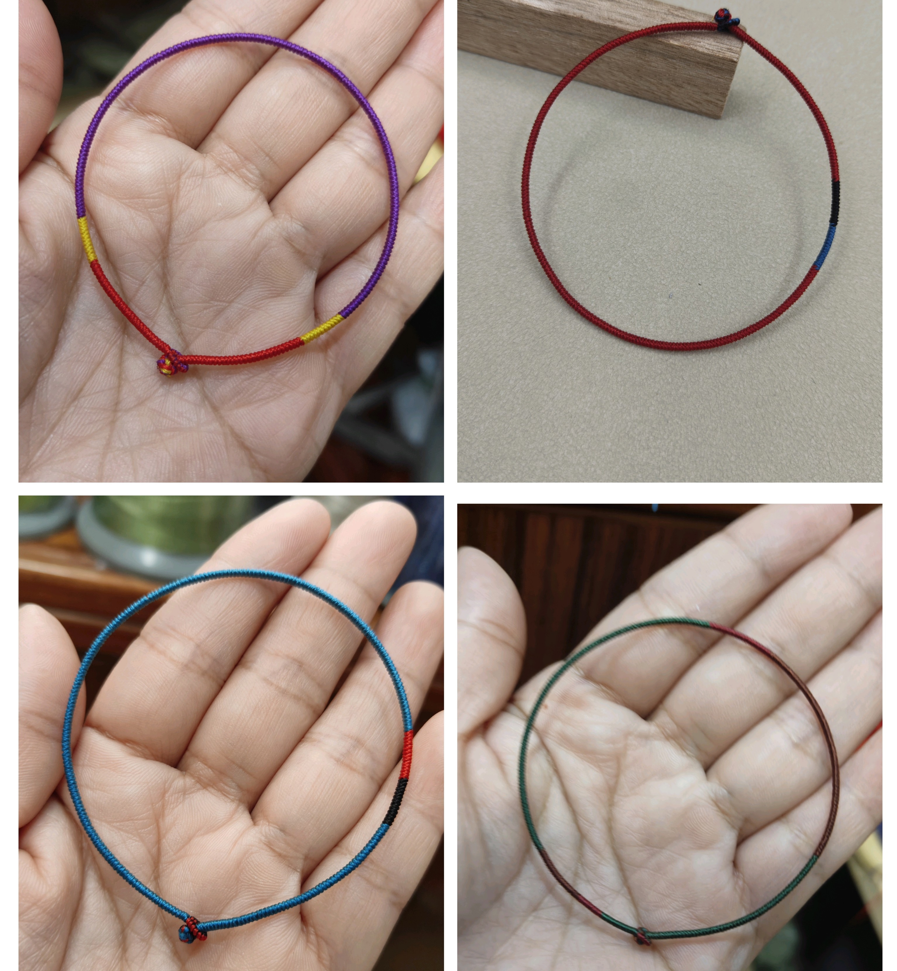 好运连连马年本命年红绳纯手工编织手绳小众好运定制极细实拍手绳