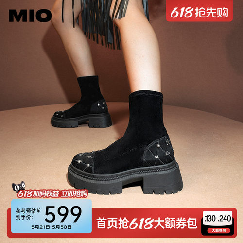 米奥时尚弹力靴MIO袜靴