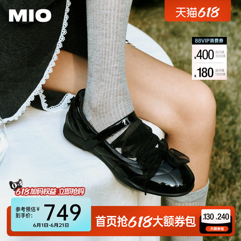 林允宋雨琦赵昭仪赵今麦同款MIO米奥女鞋夏单鞋芭蕾鞋运动玛丽珍