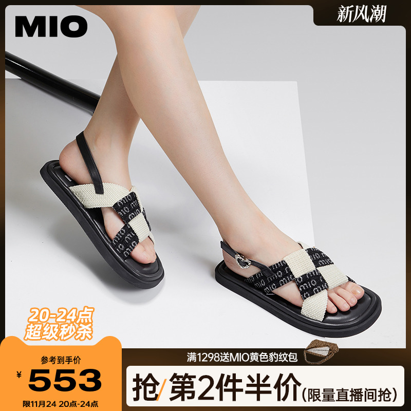 米奥休闲平凉鞋MIO复古