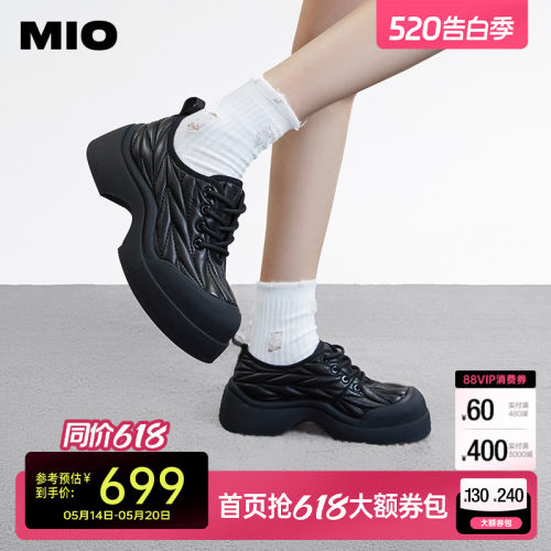 秋季中跟松糕鞋MIO设计感
