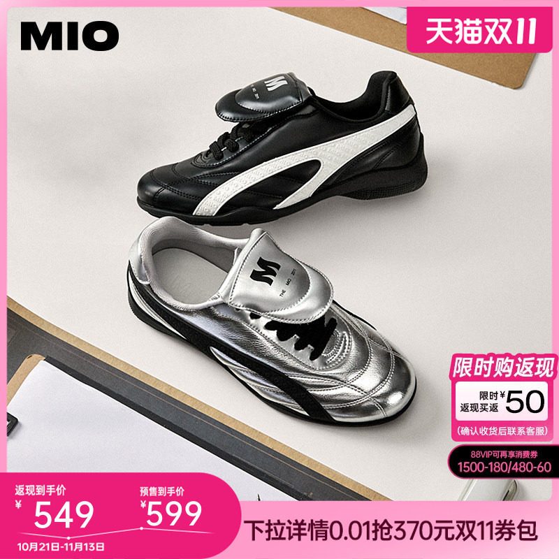 [陈瑶同款]MIO米奥春季拳击鞋芭蕾风德训鞋圆头休闲运动赛车鞋