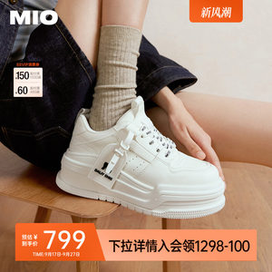 陈瑶张真源李宇春同款MIO米奥休闲板鞋新款厚底增高小白鞋女鞋