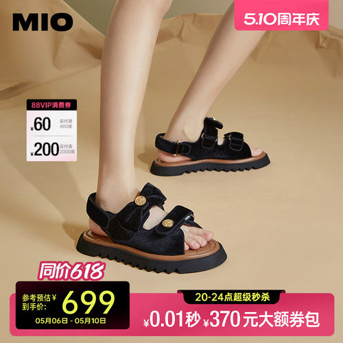 米奥休闲凉鞋MIO复古轻便凉拖