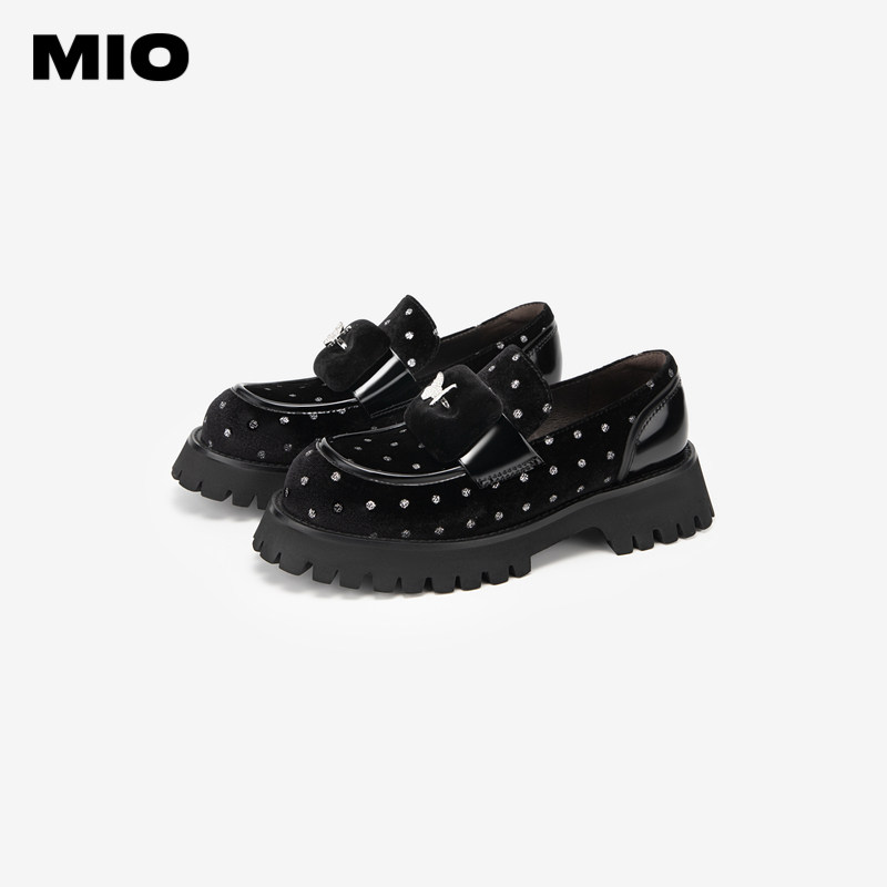 MIO米奥女鞋2024新款秋季单鞋乐福鞋女款厚底真皮正品M244514469,女鞋,乐福鞋（豆豆鞋）,淘宝优惠券,粉丝福利购,淘宝优惠卷
