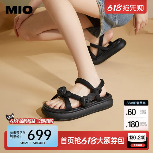 米奥MIO云感厚底通勤凉鞋