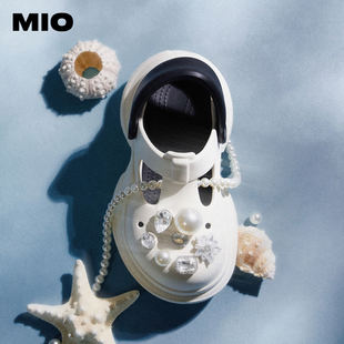 MIO米奥厚底洞洞鞋 试用专享 增高女大头拖鞋 新品