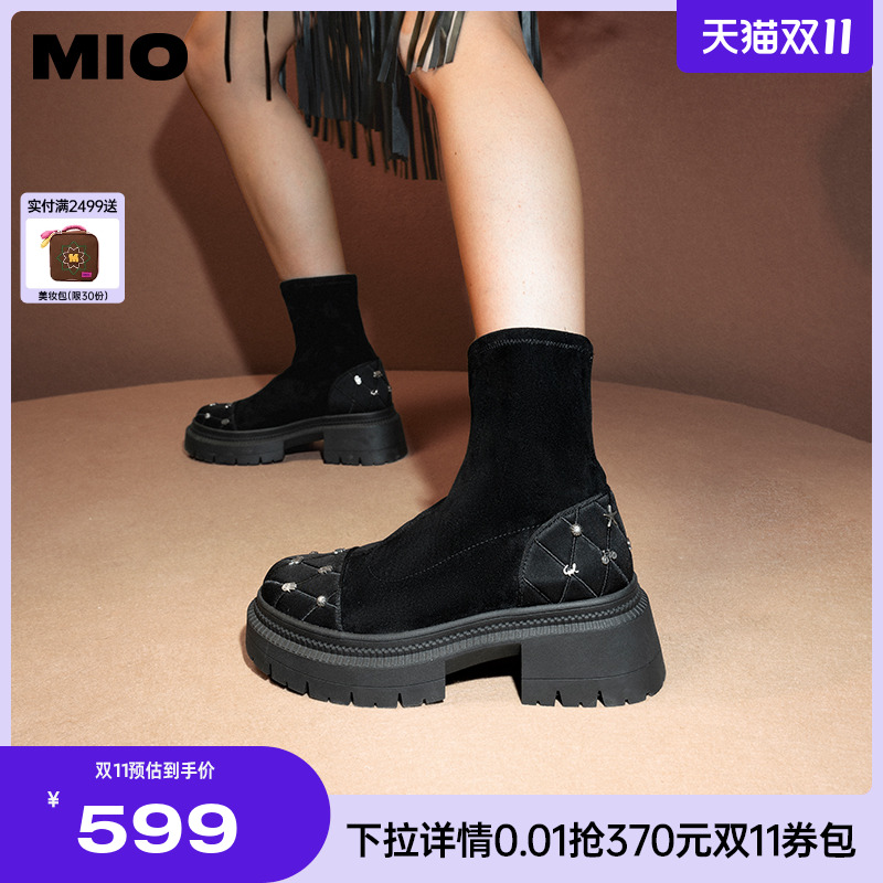 米奥时尚弹力靴MIO袜靴