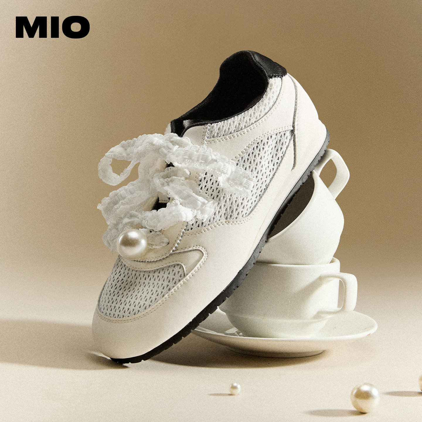 MIO米奥女鞋网面德训鞋2026新款