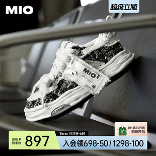 溶解鞋 运动情侣鞋 MIO米奥厚底板鞋 女鞋 增高休闲鞋 男鞋 丁程鑫同款