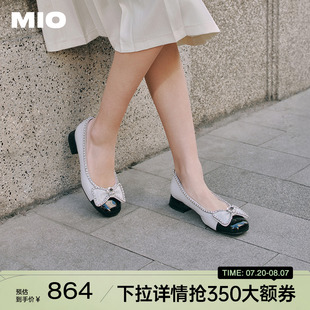 新款 时尚 MIO米奥2025春季 小香风玛丽珍鞋 甜美休闲风女款 浅口单鞋