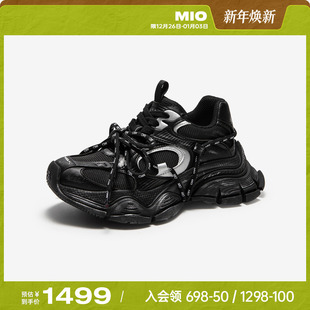 新款 2026春季 圆头厚底6cm增高老爹鞋 运动鞋 MIO米奥时尚 女鞋 休闲鞋