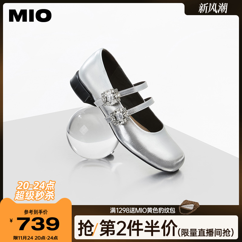 米奥玛丽珍鞋MIO复古单鞋