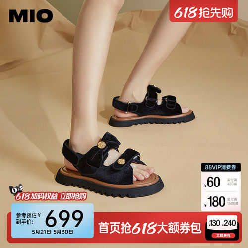 米奥休闲凉鞋MIO复古轻便凉拖