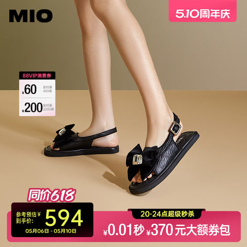 米奥休闲凉鞋MIO蝴蝶结舒适