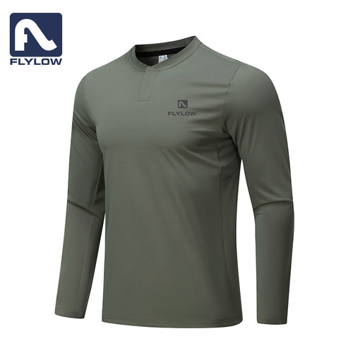 美国Flylow 户外休闲运动跑步健身速干透气秀禾长袖T恤男打底衫
