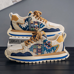 秋季新款特大码男鞋45宽楦休闲鞋46宽脚加肥老爹鞋47大号运动鞋48