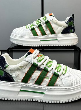 2026春季特大码男鞋45低帮休闲板鞋46宽楦帆布鞋47贝壳头小白鞋48