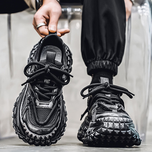 春季新款2026宽松男鞋45加宽加大46宽楦休闲鞋47潮流百搭宽头鞋48