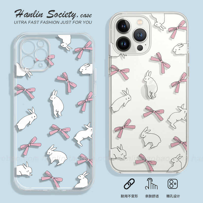 vivoIQOO12可爱蝴蝶结兔子手机壳