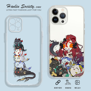 明日方舟龙泡泡手机壳适用于苹果16promax华为P70二次元红米K80OPPOReno13小众一加13VIVOIQOO13荣耀300小米