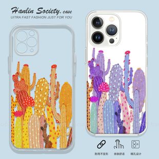 草间弥生仙人掌适用苹果17promax华为Pura80创意OPPOReno15真我荣耀500小众IQOOZ11Turbo红米K90小米17手机壳