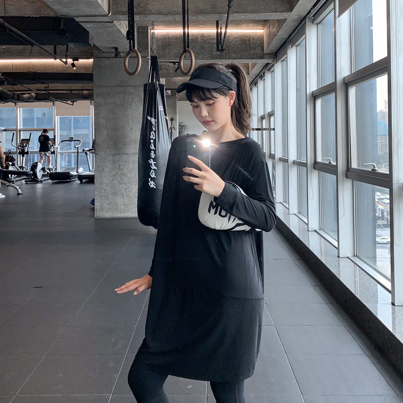 大码胖mm健身服运动上衣速干跑步