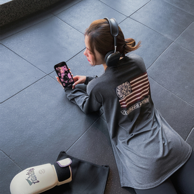 宽松显瘦健身服大码胖mm跑步瑜伽上衣速干印花运动T恤女长款罩衫