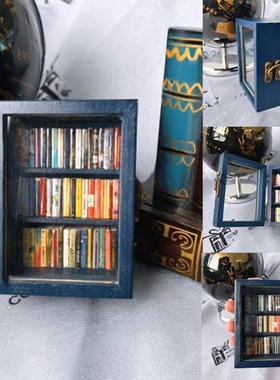 亚马逊热销Wooden Pocket Anxiety Bookshelf 创意解压书架礼物