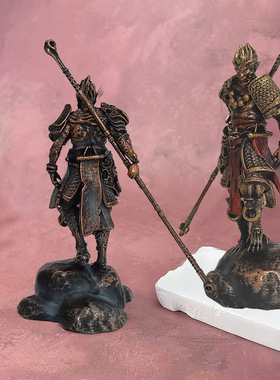 卡通树脂黑神话悟空手办黑神话周边齐天大圣摆件如意金箍棒模型