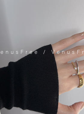 925纯银镀金法式珍珠菱形戒指