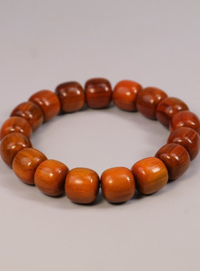 保真披毛犀手串老亚纹理清晰稀品收藏把玩文玩高端牛角手链