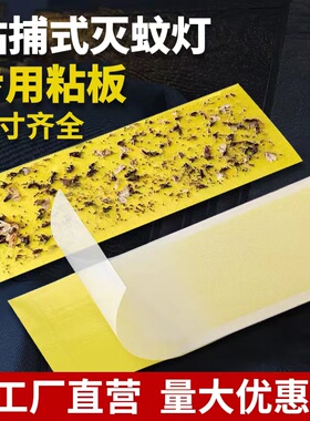 灭蝇纸粘捕式灭蚊灯粘蝇粘虫板粘贴灭蝇灯诱虫专用粘纸苍蝇纸纸板