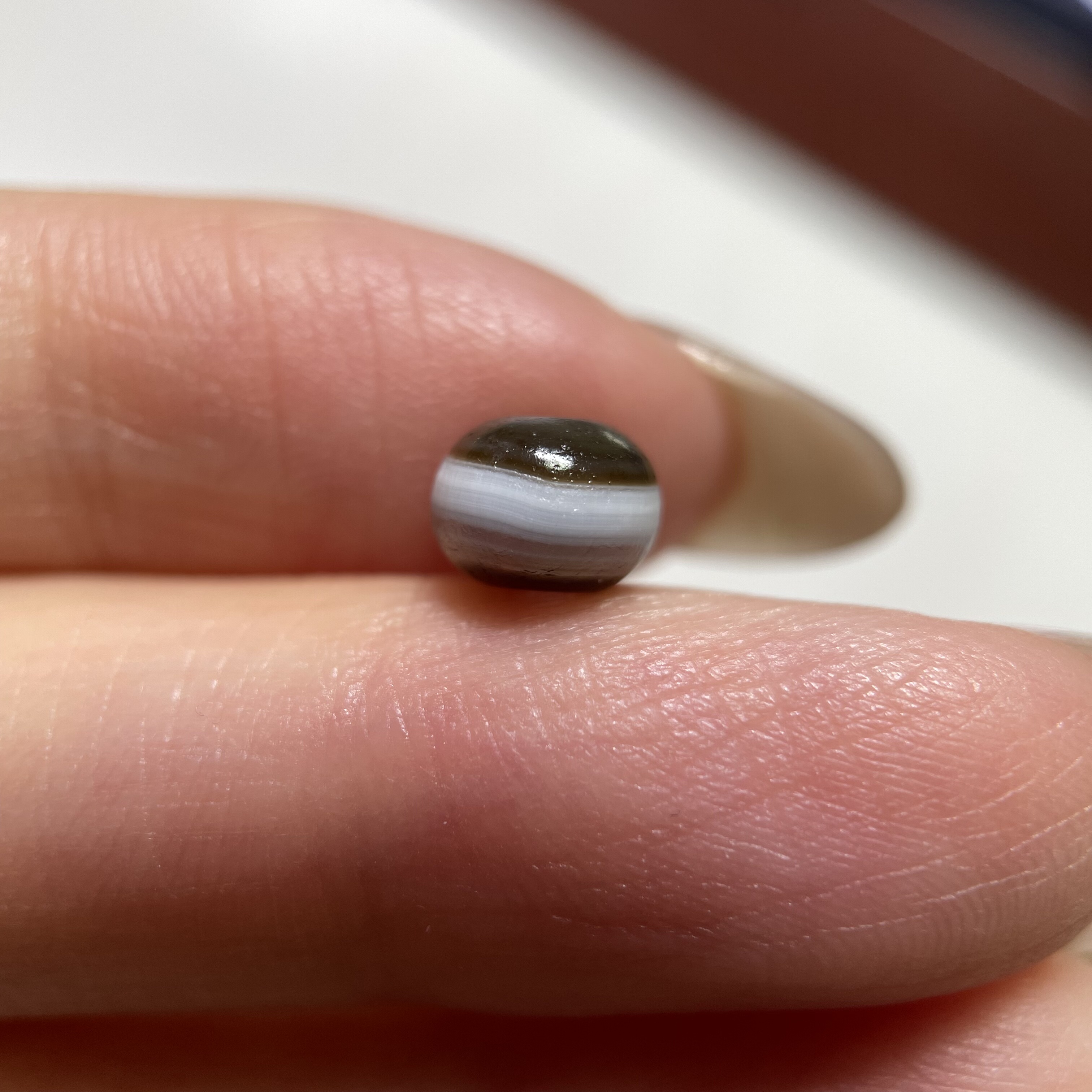 百年缠丝满风化老药师玛瑙玉髓迷你珠6.9mm 念珠配珠配饰单珠 581