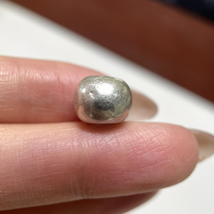 藏传老银珠单珠10.2mm 念珠手串大孔道小元素配珠配饰diy老珠 506