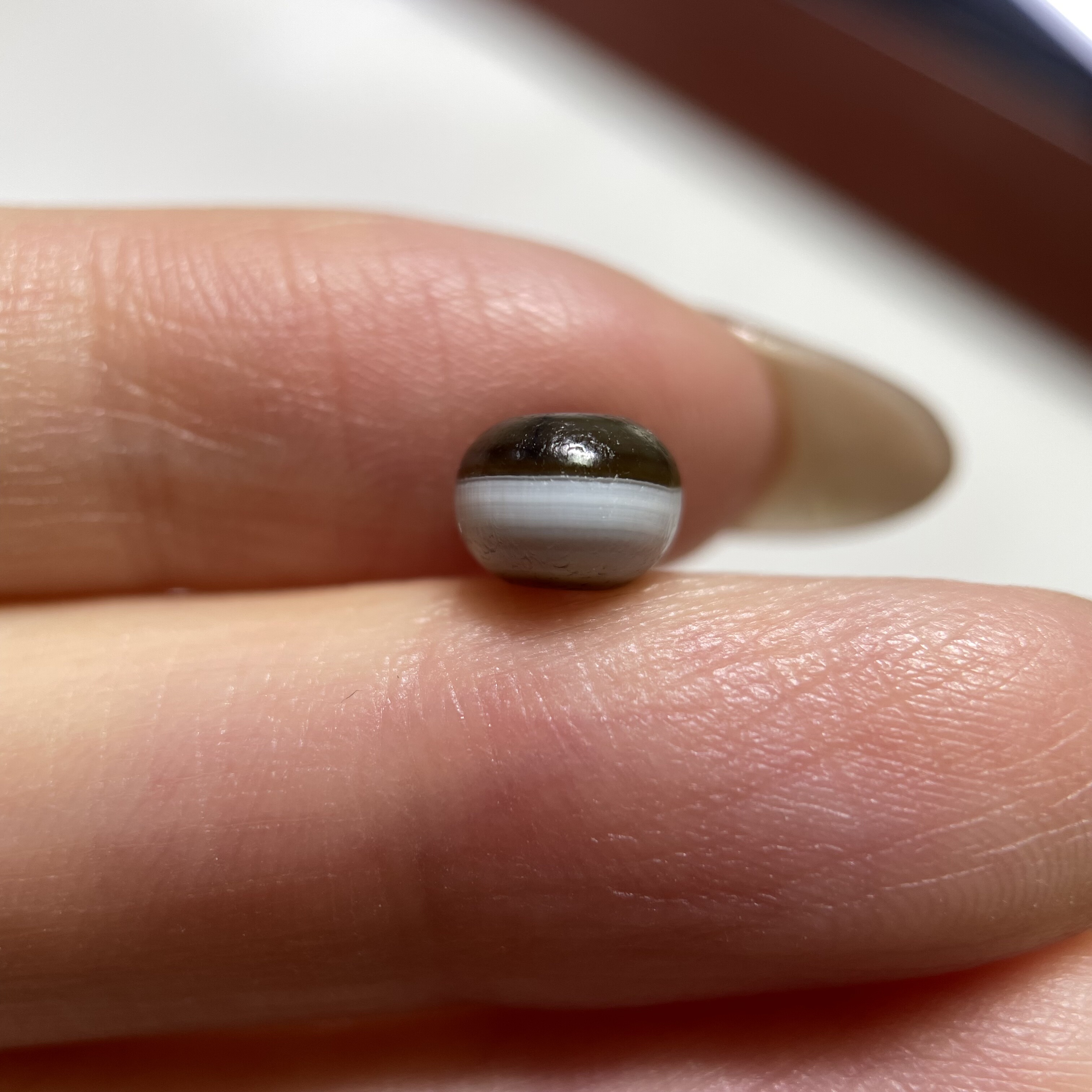 百年缠丝满风化老药师玛瑙玉髓迷你珠6.9mm 念珠配珠配饰单珠 579