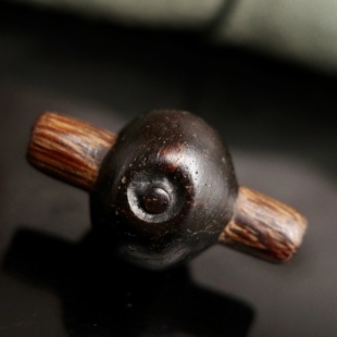 藏地西藏随身老惹呼拉三眼32.5mm 原生态小元素配珠配饰老珠 662