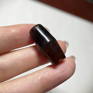 藏地老玛瑙管珠11.3mm 大孔道diy老配珠配饰顶珠锁骨链单珠 513