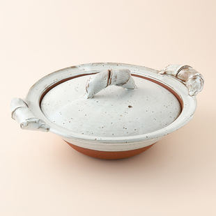 日本原装进口独步炎藤井博文作土锅家用耐高温砂锅炖汤煲仔饭陶锅