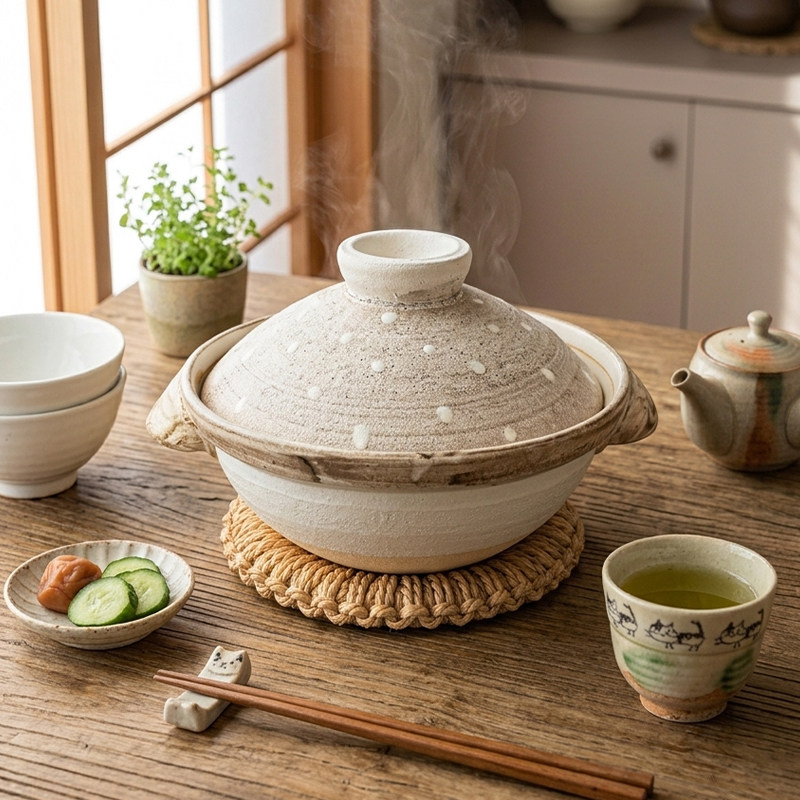 日本匠人大杉康伸手作耐高温土锅煲汤煲仔饭熬粥炖肉宽口炖菜砂锅