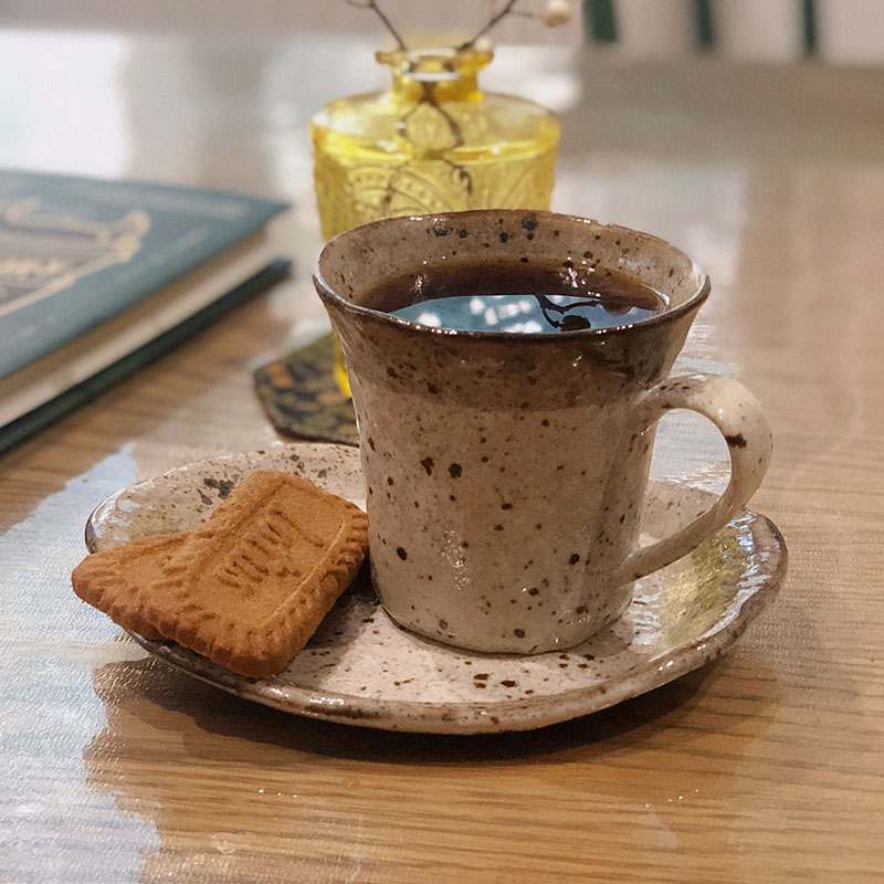 美浓烧日本原装进口带碟咖啡杯