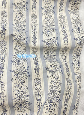 复古风薄款全棉几何图形条纹布料民族服饰连衣裙窗帘餐桌布面料新
