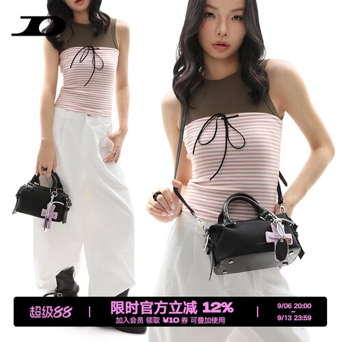 黑色斜挎小包包女通勤手提包